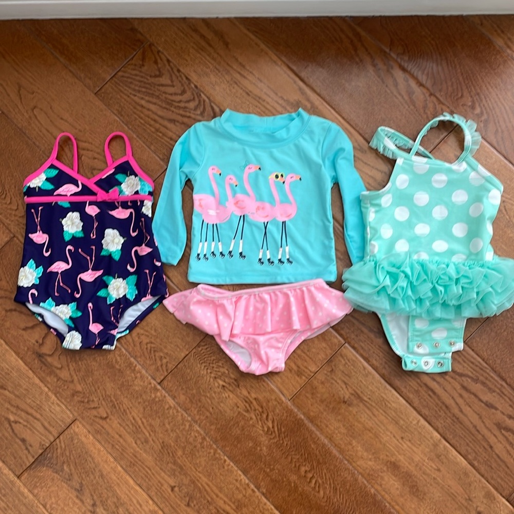 Baby girl bathing suit bundle